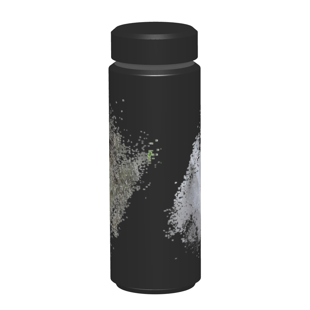 野鳥サーモボトル 500ml 【コゲラ】(ブラック)