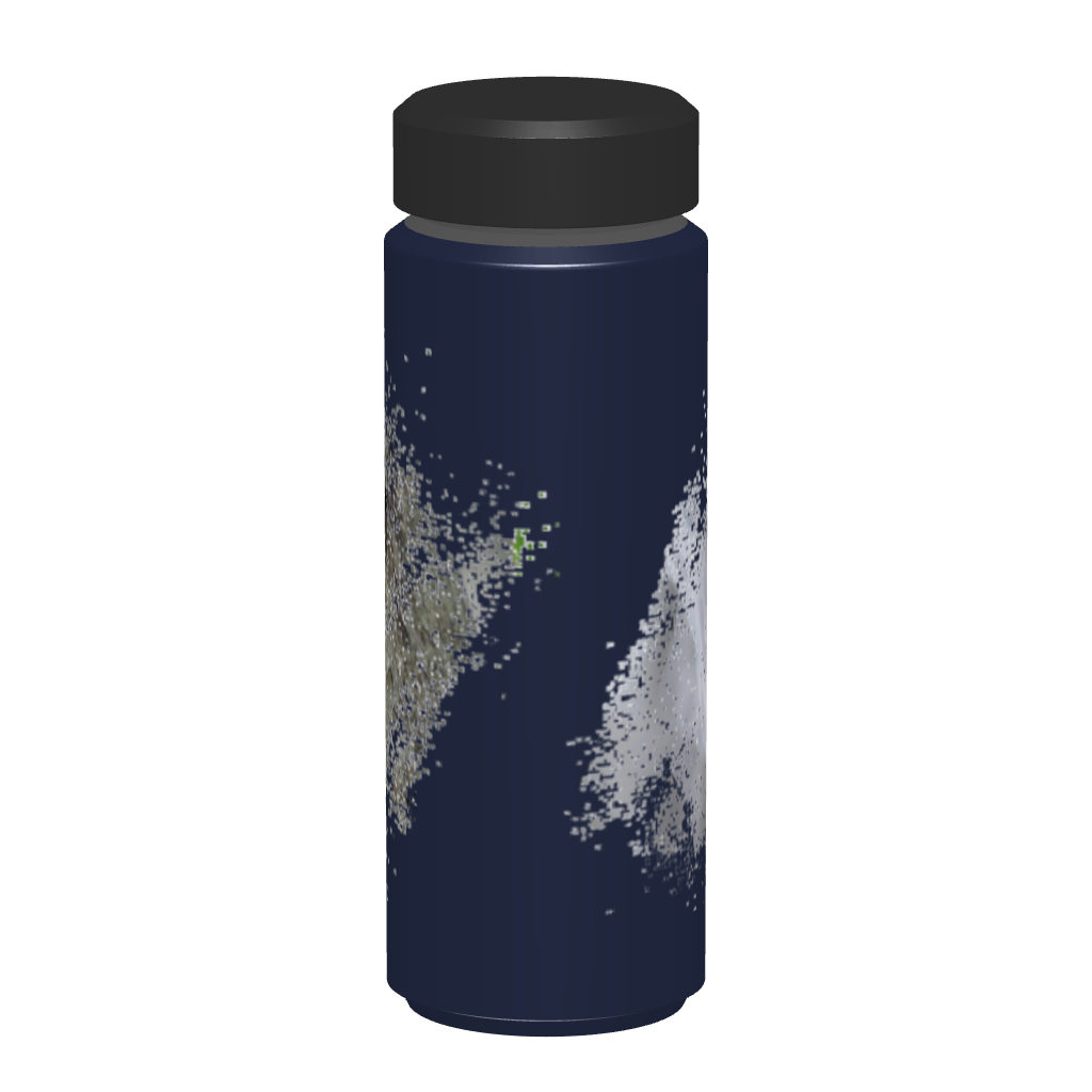 野鳥サーモボトル 500ml 【コゲラ】(ネイビー)