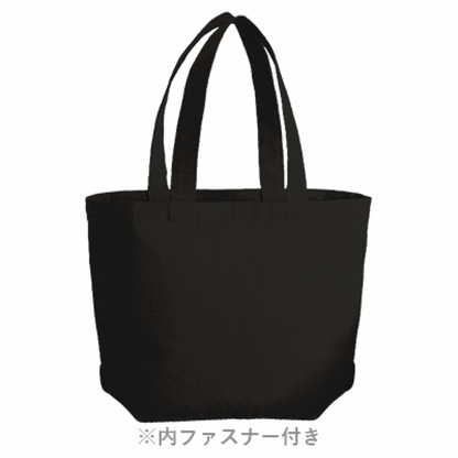 野鳥トートバッグ（M） 【クロジ】 (ブラック)