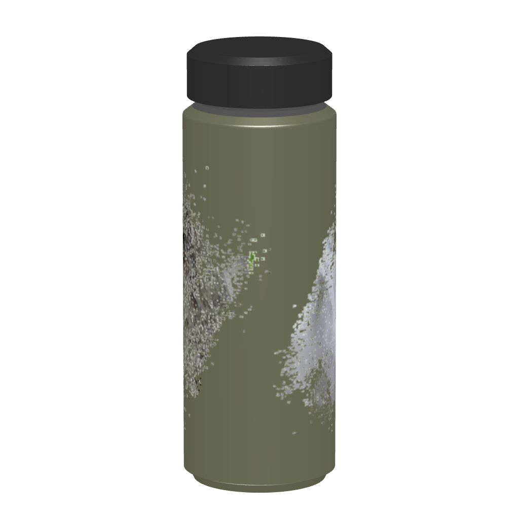 野鳥サーモボトル 500ml　【コゲラ】（カーキ）