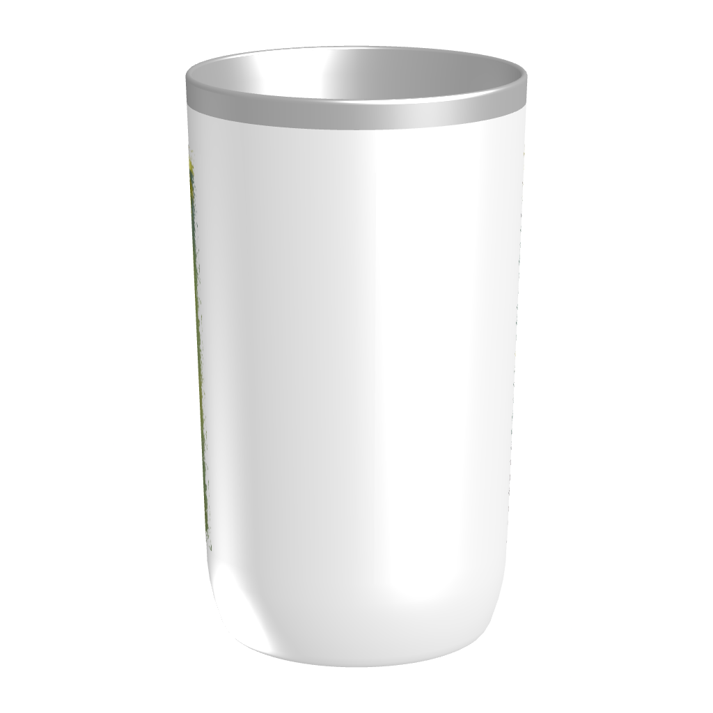 野鳥タンブラー 450ml 【モズ】（ホワイト）