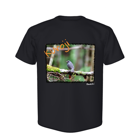 野鳥 Tシャツ(ドライ) 【クロジ】（ブラック）