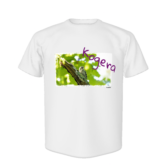 野鳥 Tシャツ(ドライ)  【コゲラ(幼鳥)】