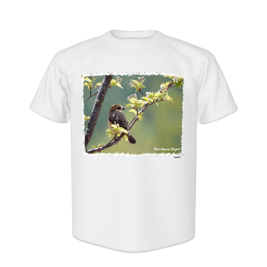 野鳥 Tシャツ(ドライ)  【モズ】