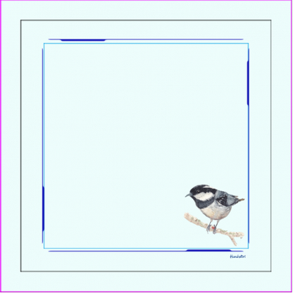 野鳥ハンドタオル 【ヒガラ】